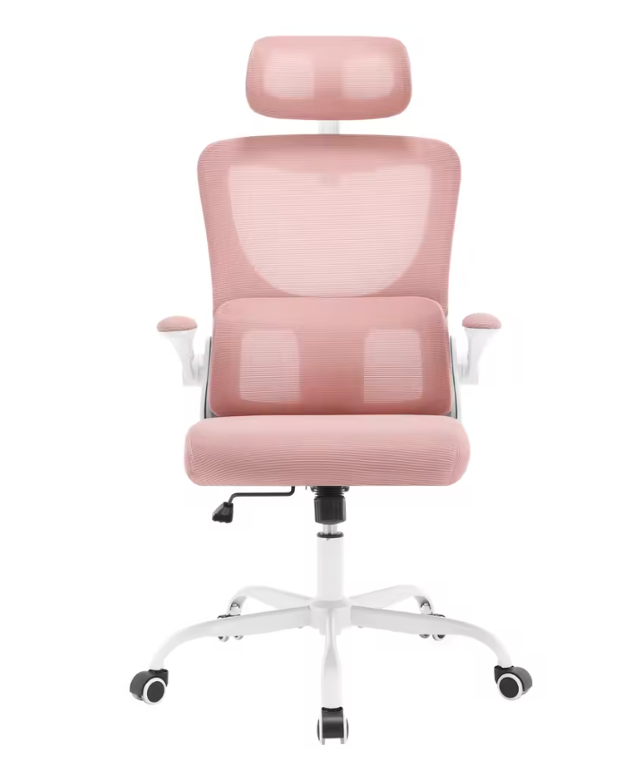 Chaise ergonomique MyErgoSphere coloris rose maille haute densité