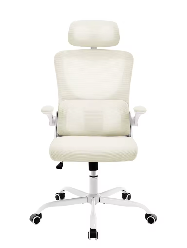 Chaise ergonomique télétravail MyErgoSphere coloris Beige maille respirante